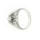 White gold solitaire ring for men 0.40 carats G-VS1