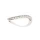 White gold half eternity ring 0.10 carat diamond G-VS1 