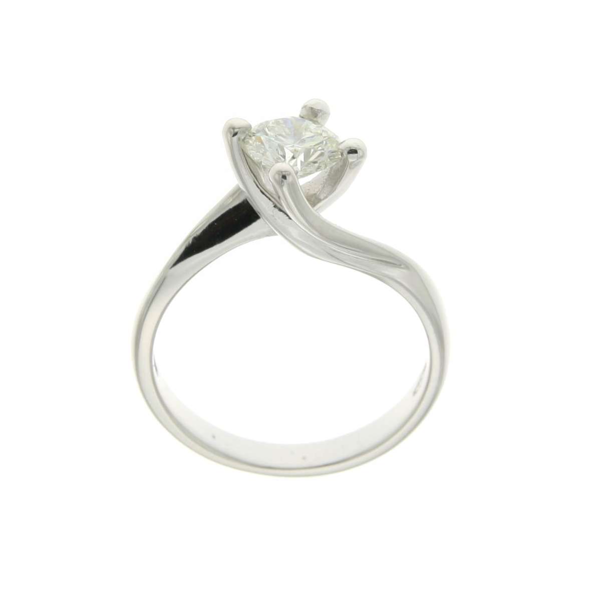 Anello solitario Valentino diamante carati 0,78 I-SI1 HRD Antwerp 