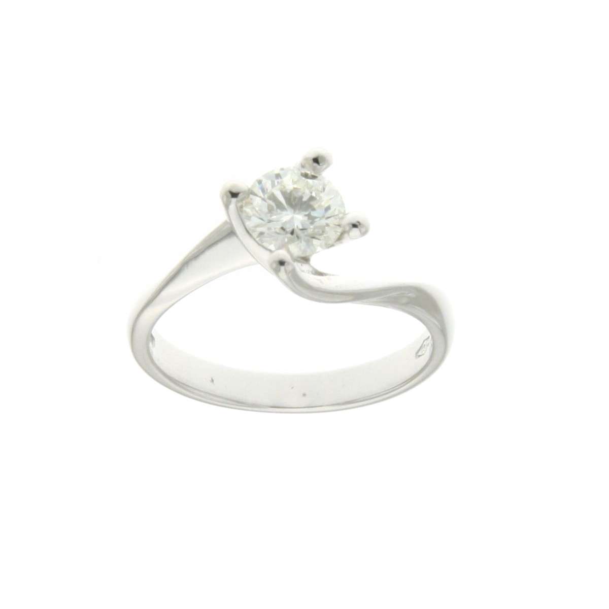 Anello solitario Valentino diamante carati 0,78 I-SI1 HRD Antwerp 