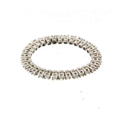 White gold articulated eternity ring 0.41 carats diamonds G Color VS1 Clarity