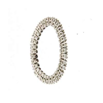 White gold articulated eternity ring 0.41 carats diamonds G Color VS1 Clarity