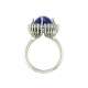 Anello con tanzanite carati 11,20 e diamanti ct 0,32 G-VS1