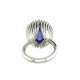 Anello con tanzanite carati 11,20 e diamanti ct 0,32 G-VS1