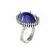 Anello con tanzanite carati 11,20 e diamanti ct 0,32 G-VS1