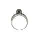 Anello con perla nera mm 6,5-7 e diamanti ct 0,15 G-VS1