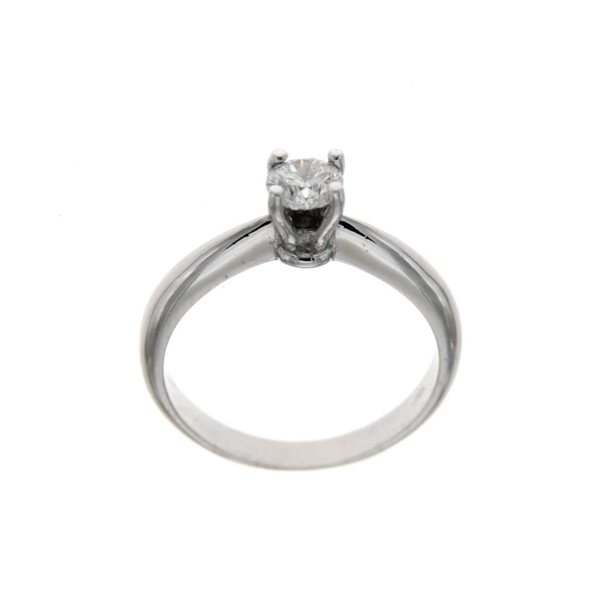 4-prong Solitaire Ring with GIA Certified 0.43 ct F-VS2 Diamond