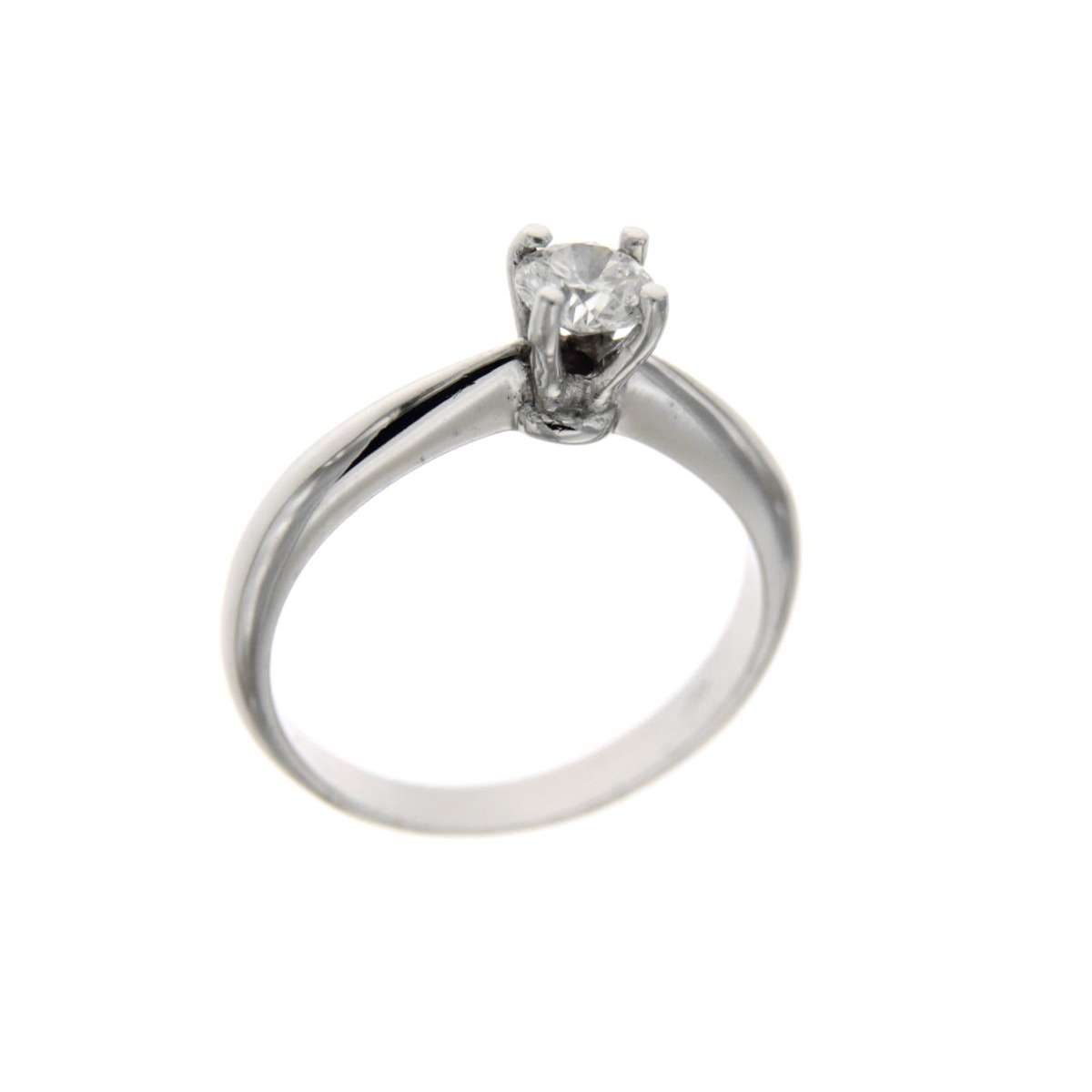 4-prong Solitaire Ring with GIA Certified 0.43 ct F-VS2 Diamond