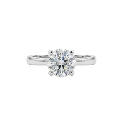 Solitaire ring 4 prongs with IGI certified diamond 1.01 ct G-VS2