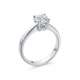 Solitaire ring 4 prongs with IGI certified diamond 1.01 ct G-VS2
