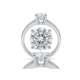 Solitaire ring 4 prongs with IGI certified diamond 1.01 ct G-VS2