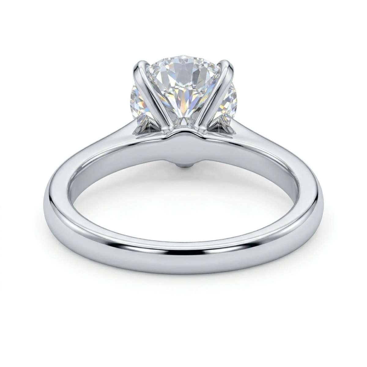 Solitaire ring 4 prongs with IGI certified diamond 1.01 ct G-VS2