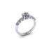 Women's solitaire paired with platinum and diamonds cerrtificato already total carats 1.50 G-IF