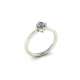 Solitaire ring for women in white gold 4 jaws and GIA certified diamond 0.62 g-if carat