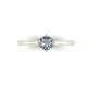 Solitaire ring for women in white gold 4 jaws and GIA certified diamond 0.62 g-if carat