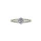 White gold solitaire diamond certificate GIA carats 0.50 E-VS2