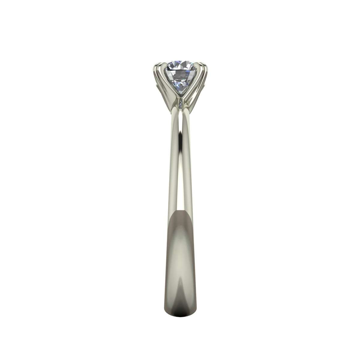 Solitaire ring femininity white gold diamond certificate GIA carat 0.40 G-IF