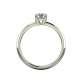 Solitaire ring femininity white gold diamond certificate GIA carat 0.40 G-IF