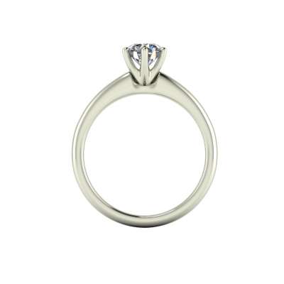 Anello solitario con diamante GIA carati 0.80 D-VS2