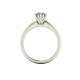 White gold women's ring with certified diamond GIA carat 0.80 D-VS2