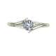 Valentino solitaire ring in white gold and diamond GIA ct. 0.42 G-SI2