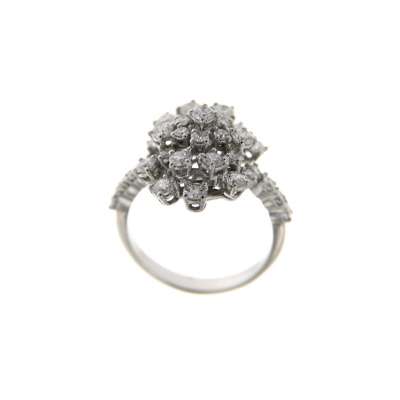 Fancy ring with 2.10 carat diamonds