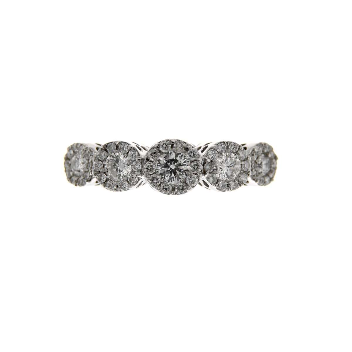 Eternity ring with 0.65 carat diamonds G-VS1