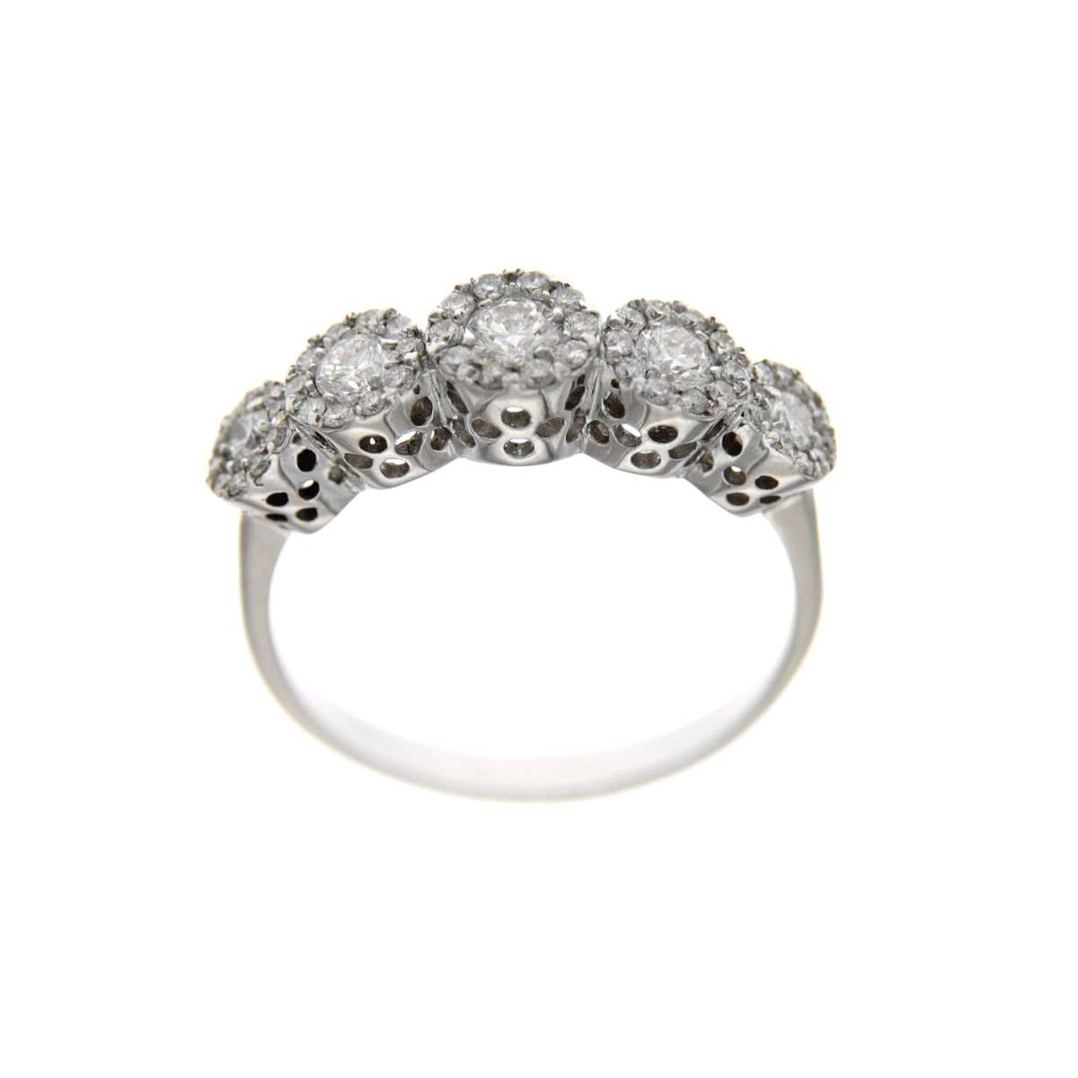 Eternity ring with 0.65 carat diamonds G-VS1