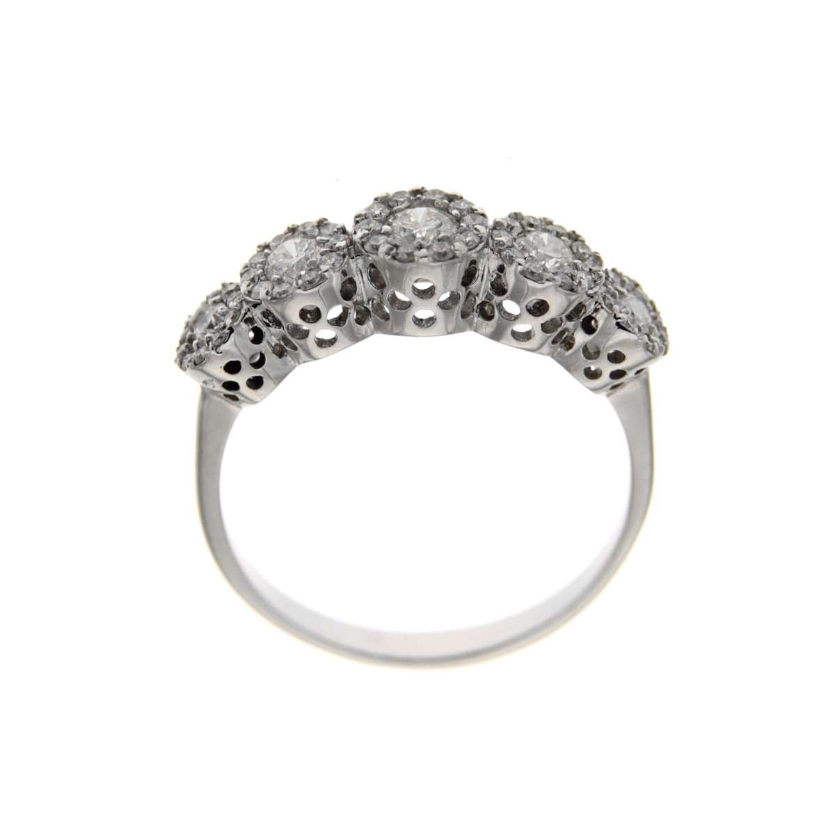 Eternity ring with 0.65 carat diamonds G-VS1