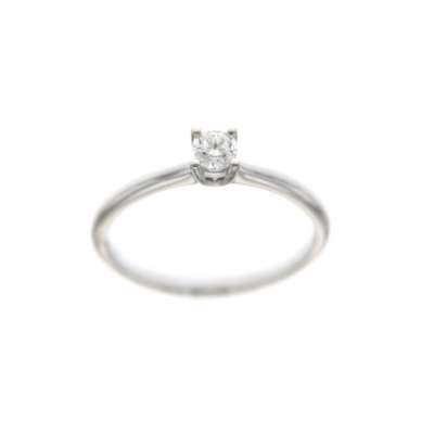 Solitaire 4 claws with diamond ct 0.24 g-vs1