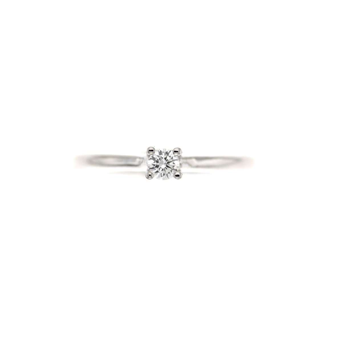 Solitaire 4 claws with diamond ct 0.14 g-vs1