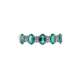 Anello con smeraldi carati 1.02 diamanti ct 0.10 g-vs1 