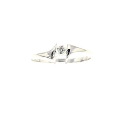 Solitaire 4 claws with diamond ct 0.05 g-vs1