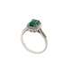 Ring with emerald carat 1.52 diamonds ct 0.28 g-vs1