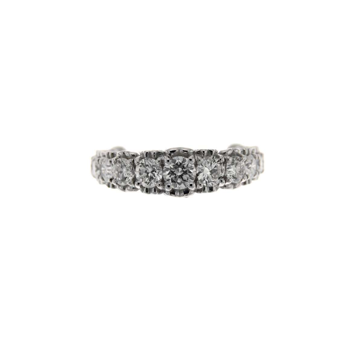 Eternity ring in white gold diamonds carat 2.07 g-vs1