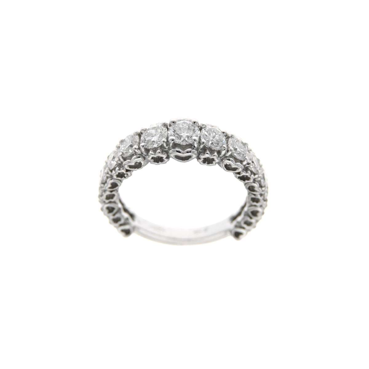 Eternity ring in white gold diamonds carat 2.07 g-vs1