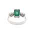 Anello con smeraldo carati 1.60 diamanti ct 0.27 g-vs1 