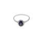 Anello con  zaffiro blu ct 1.04 e diamanti ct 0.15 g-vs1