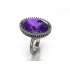 Anello ametista viola carati 17.00 