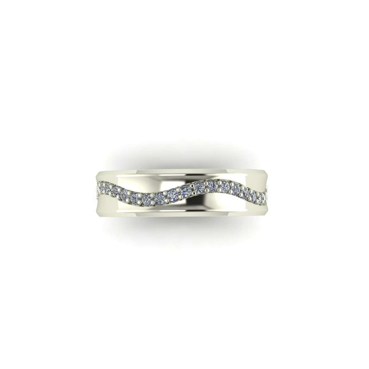 Ring white gold diamond wedding ring completely around 0.33 g-carat vs1