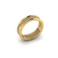 Anello fedina con diamanti a giro completo carati 0.33 g-vs1 Anello fedina con diamanti a giro completo carati 0.33 g-vs1