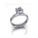 Anello solitario in platino con diamante GIA 1 carato D-IF 