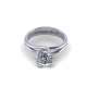 Platinum solitaire ring four claws GIA certified diamond 1.00 carats flawless D-IF