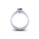 Platinum solitaire ring for wedding vows 0.57 carats GIA certified diamond G-IF