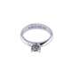 Platinum solitaire ring for wedding vows 0.57 carats GIA certified diamond G-IF