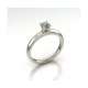 Women's solitaire ring at low prices made of white gold with a GIA carat certificate of 0.30 D-IF