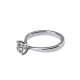 Platinum solitaire ring soft line four claws GIA diamond 0.55 carats D-IF