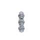 Platinum Trilogy ring 1.5 carats GIA certified diamonds G-IF