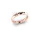 Juliet and Romeo wedding ring in 18KT rose gold with externally engraved name