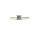 Platinum solitaire ring GIA certified diamond 0.33 carats E-VS